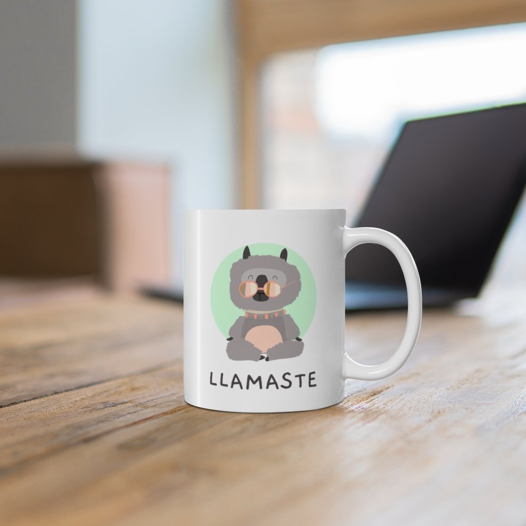 LLAMASTE Yoga Mug