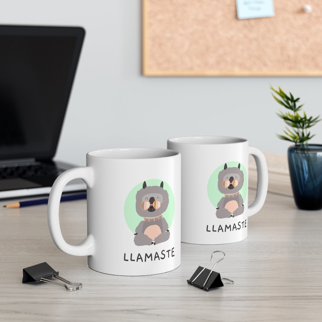 LLAMASTE Yoga Mug