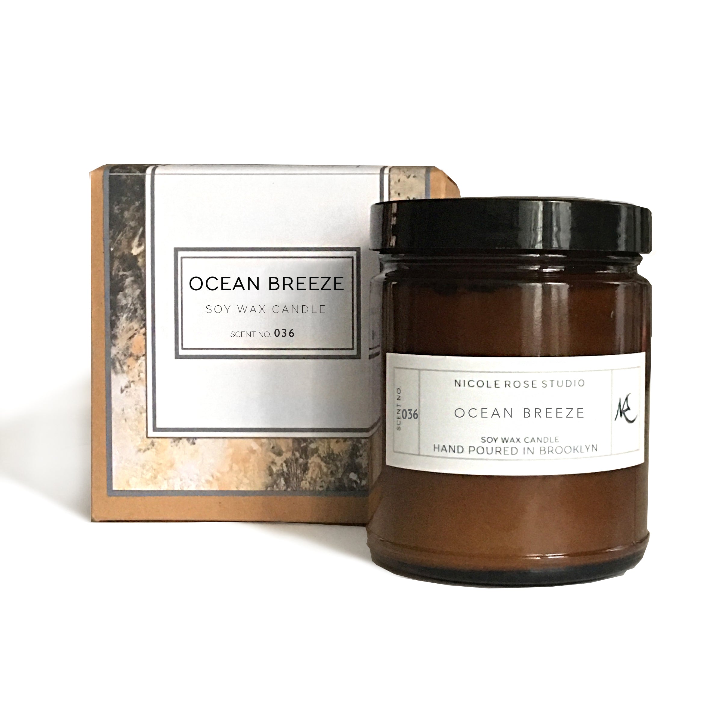 Ocean Breeze Scented Soy Wax Candle