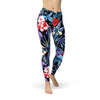 Geometric Tropical Floral Leggings