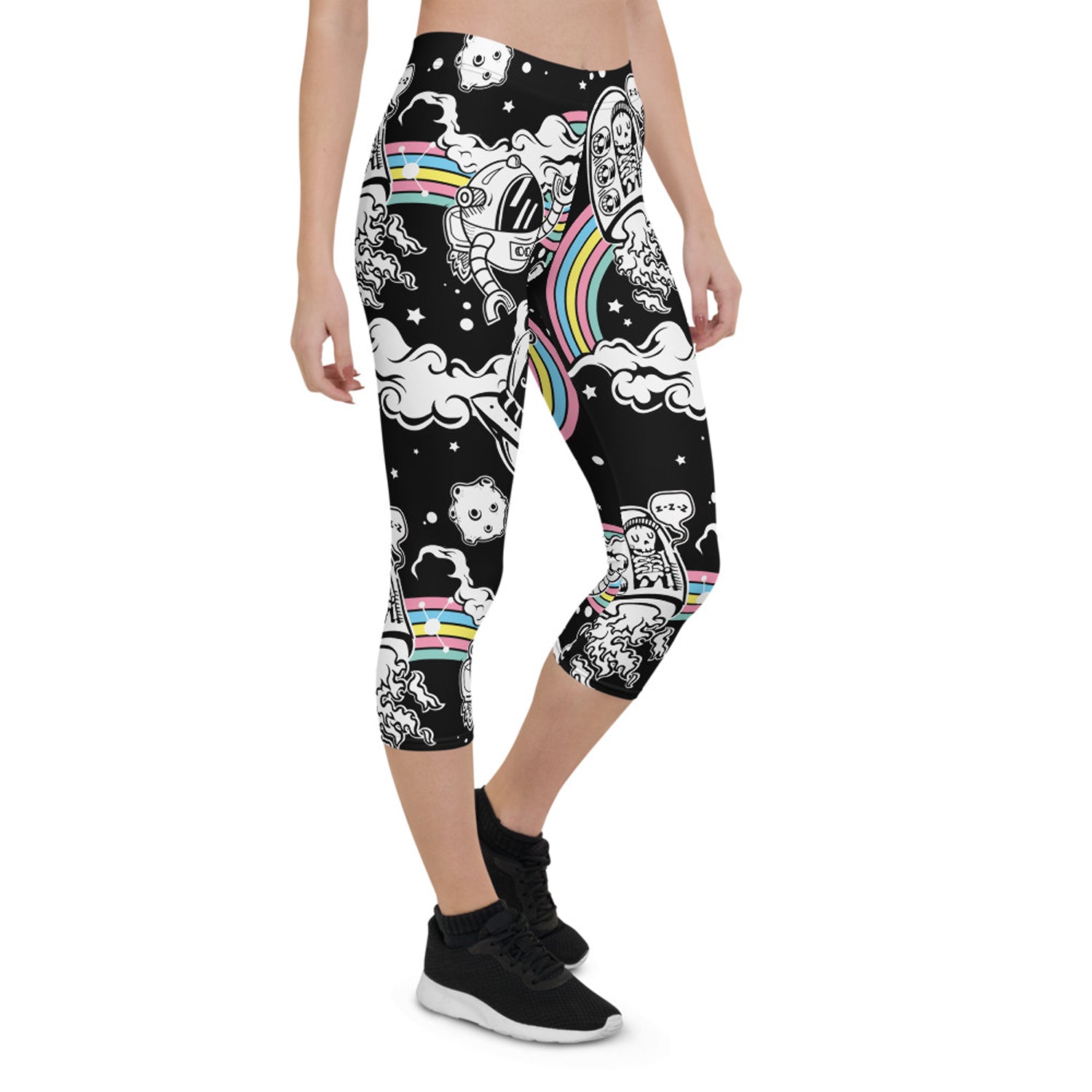 Space Capri Leggings for Women