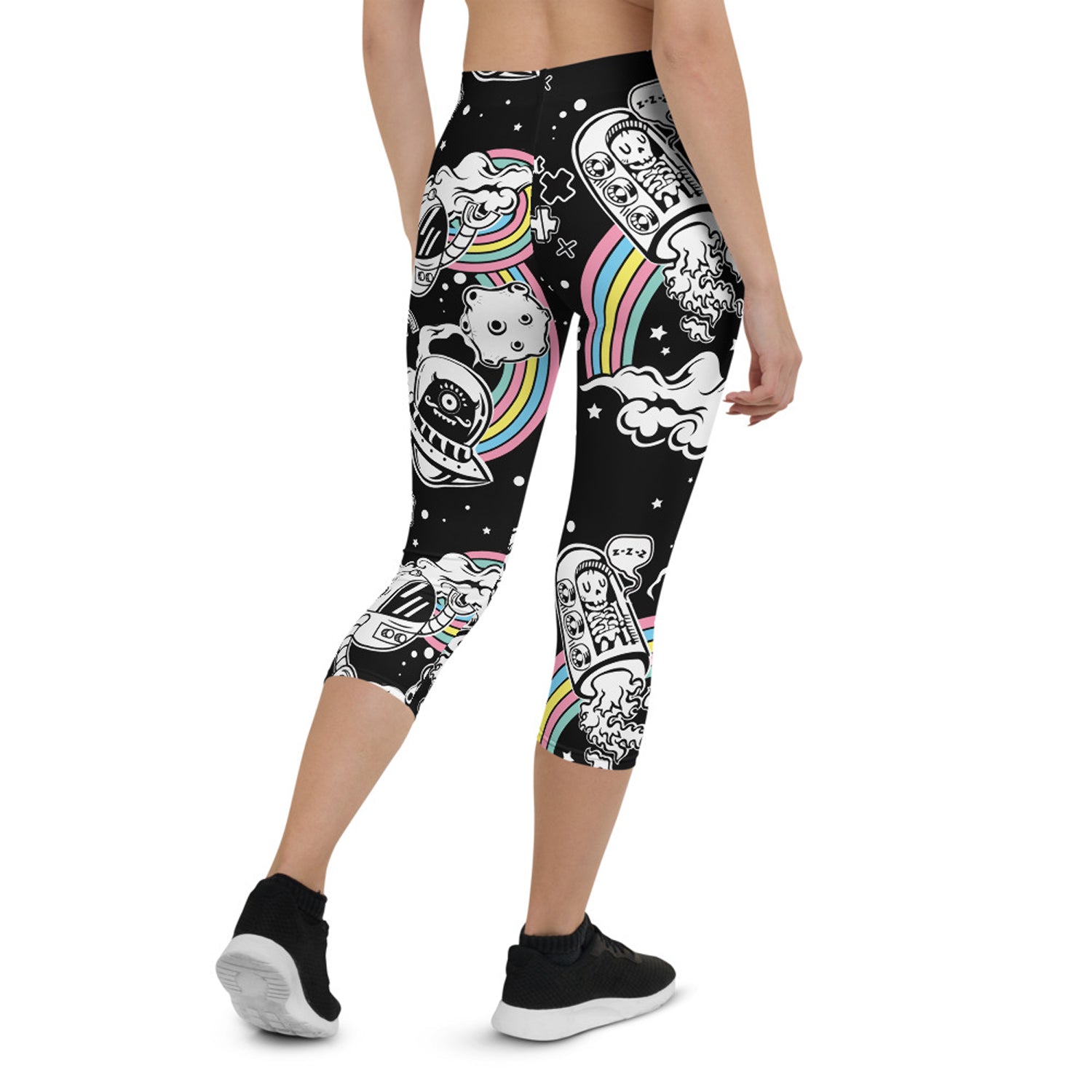 Space Capri Leggings for Women