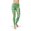 Womens Green Cactus Leggings