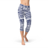 Polynesian Maori Tattoo Capri Leggings