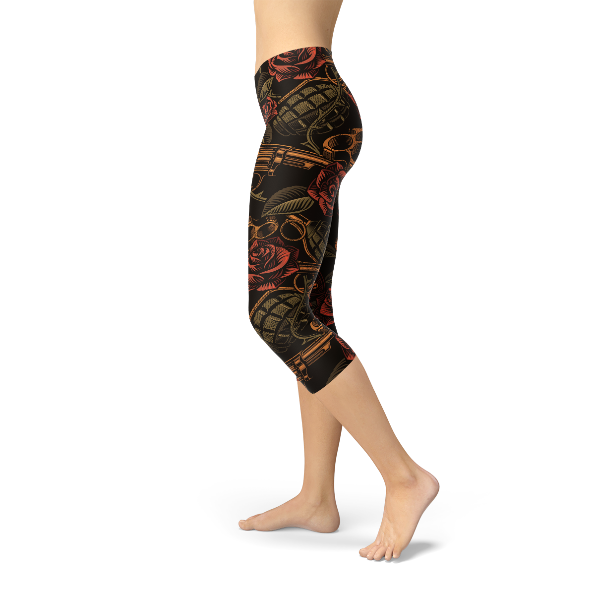 Womens Badass Capri Leggings