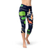 Womens Koi Fish in Pond Capri Leggings