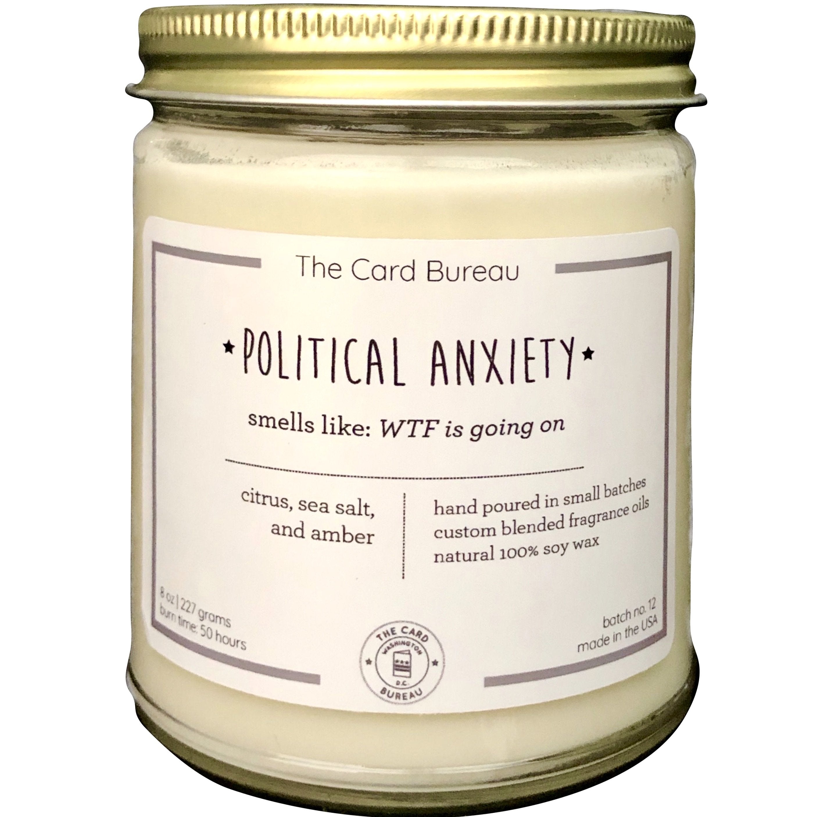 Political Anxiety Candle